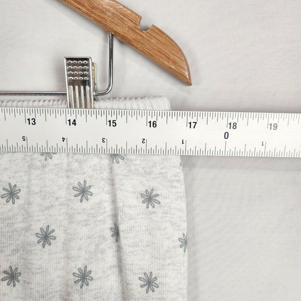 Lauren Conrad Dachshund Pajama Set Womens L Gray Snowflake Poly Knit Stretch - Picture 11 of 14